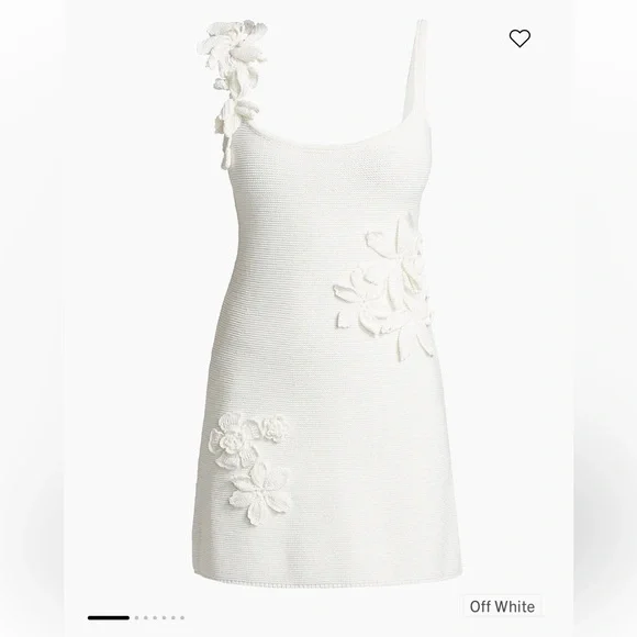 NWT Amur Deedra Floral Appliqué Minidress